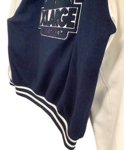 X-LARGE（エクストララージ）X-LARGE (エクストララージ) スタジャン　OG LOGO VARSITY JACKET ネイビー×ホワイト サイズ:XLの古着・服飾アイテム