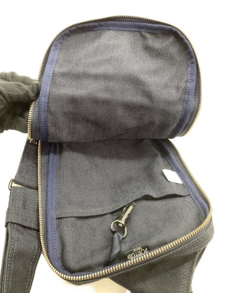 PORTER（ポーター）PORTER (ポーター) キャンバスショルダーバッグ　スモーキー ネイビーの古着・服飾アイテム