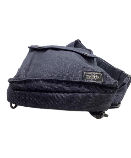 PORTER（ポーター）PORTER (ポーター) キャンバスショルダーバッグ　スモーキー ネイビーの古着・服飾アイテム