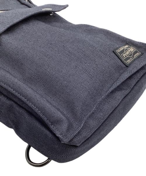 PORTER（ポーター）PORTER (ポーター) キャンバスショルダーバッグ　スモーキー ネイビーの古着・服飾アイテム