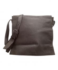 CELINE（セリーヌ）の古着「レザーメッセンジャーバッグ」｜ブラウン