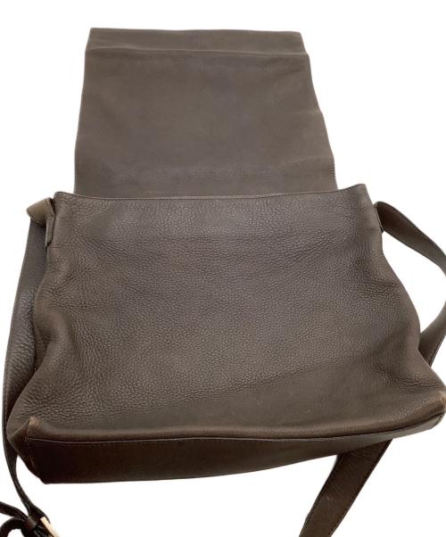 CELINE（セリーヌ）CELINE (セリーヌ) レザーメッセンジャーバッグ ブラウンの古着・服飾アイテム