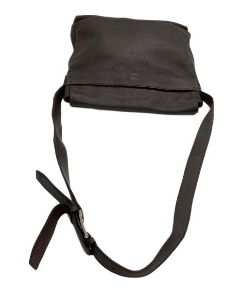 CELINE（セリーヌ）CELINE (セリーヌ) レザーメッセンジャーバッグ ブラウンの古着・服飾アイテム