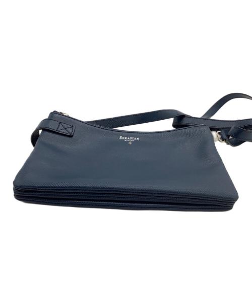 serapian（セラピアン）serapian (セラピアン) ショルダーバッグ ネイビーの古着・服飾アイテム