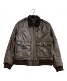 BANANA REPUBLIC（バナナリパブリック）の古着「レザーフライトジャケット」｜ブラウン