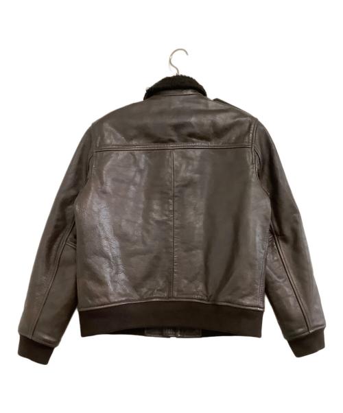 BANANA REPUBLIC（バナナリパブリック）BANANA REPUBLIC (バナナリパブリック) レザーフライトジャケット ブラウン サイズ:Mの古着・服飾アイテム