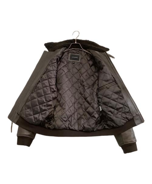 BANANA REPUBLIC（バナナリパブリック）BANANA REPUBLIC (バナナリパブリック) レザーフライトジャケット ブラウン サイズ:Mの古着・服飾アイテム