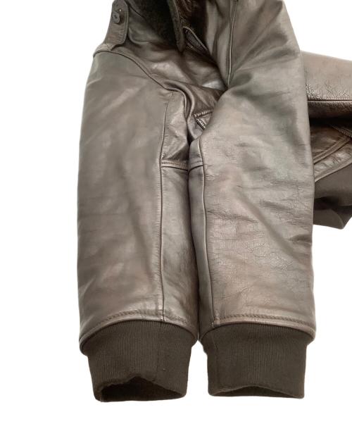 BANANA REPUBLIC（バナナリパブリック）BANANA REPUBLIC (バナナリパブリック) レザーフライトジャケット ブラウン サイズ:Mの古着・服飾アイテム