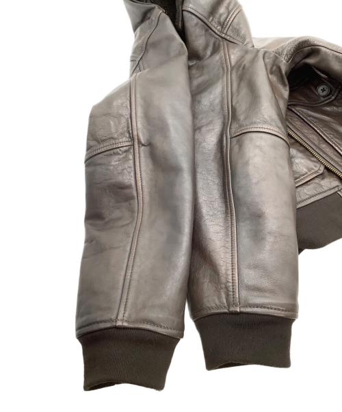 BANANA REPUBLIC（バナナリパブリック）BANANA REPUBLIC (バナナリパブリック) レザーフライトジャケット ブラウン サイズ:Mの古着・服飾アイテム