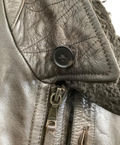BANANA REPUBLIC（バナナリパブリック）BANANA REPUBLIC (バナナリパブリック) レザーフライトジャケット ブラウン サイズ:Mの古着・服飾アイテム