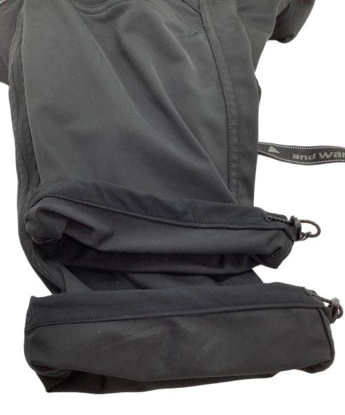 and wander（アンドワンダー）and wander (アンドワンダー) クライミングパンツ　trek 2way pant ブラック サイズ:3の古着・服飾アイテム