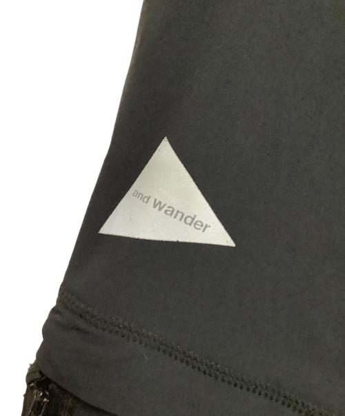 and wander（アンドワンダー）and wander (アンドワンダー) クライミングパンツ　trek 2way pant ブラック サイズ:3の古着・服飾アイテム