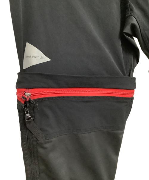 and wander（アンドワンダー）and wander (アンドワンダー) クライミングパンツ　trek 2way pant ブラック サイズ:3の古着・服飾アイテム