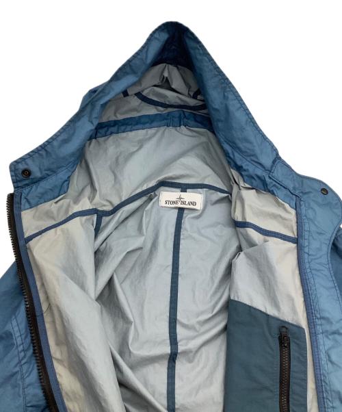 STONE ISLAND（ストーンアイランド）STONE ISLAND (ストーンアイランド) ジャケット　22SS　MEMBRANA 3L-TC ガーメントダイコーティングナイロンジップフーディ ブルー サイズ:Lの古着・服飾アイテム
