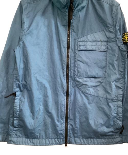STONE ISLAND（ストーンアイランド）STONE ISLAND (ストーンアイランド) ジャケット　22SS　MEMBRANA 3L-TC ガーメントダイコーティングナイロンジップフーディ ブルー サイズ:Lの古着・服飾アイテム