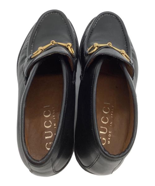 GUCCI（グッチ）GUCCI (グッチ) ホースビットチャッカブーツ ブラック サイズ:6 1/2の古着・服飾アイテム