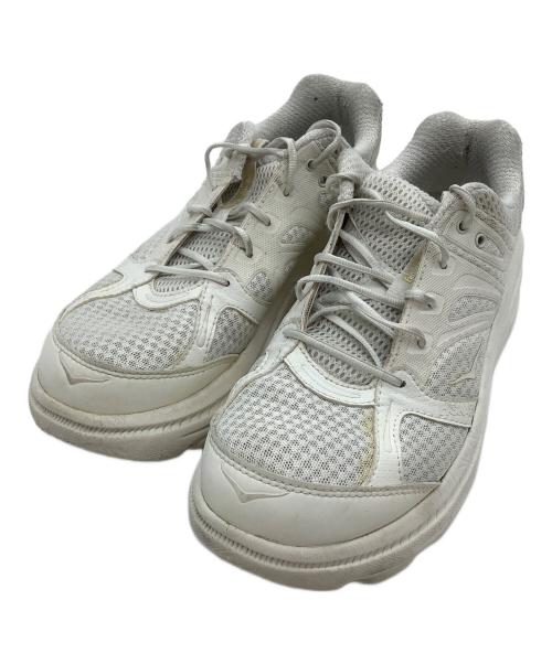 HOKAONEONE（ホカオネオネ）HOKAONEONE (ホカオネオネ) Engineered Garments (エンジニアド ガーメンツ) ローカットスニーカー BONDI B ホワイト サイズ:26.5の古着・服飾アイテム