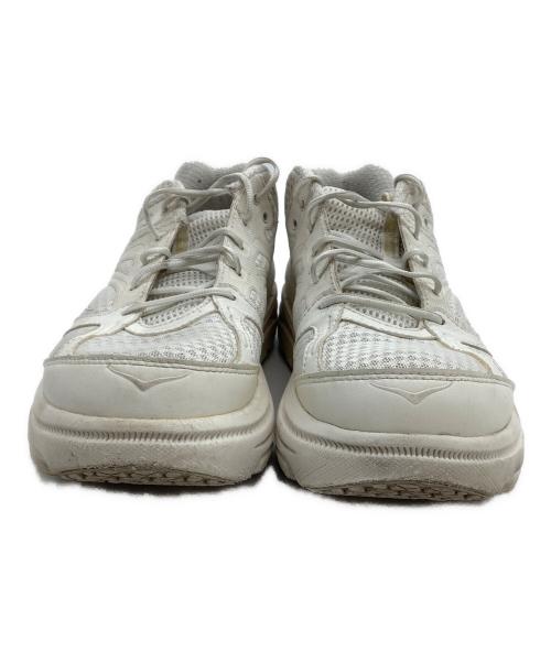 HOKAONEONE（ホカオネオネ）HOKAONEONE (ホカオネオネ) Engineered Garments (エンジニアド ガーメンツ) ローカットスニーカー BONDI B ホワイト サイズ:26.5の古着・服飾アイテム