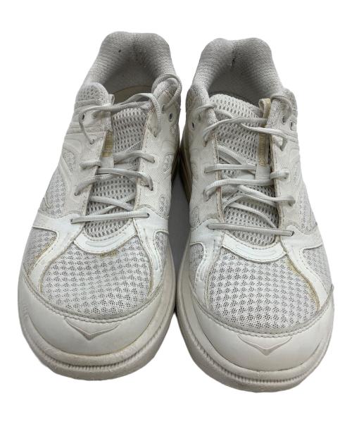 HOKAONEONE（ホカオネオネ）HOKAONEONE (ホカオネオネ) Engineered Garments (エンジニアド ガーメンツ) ローカットスニーカー BONDI B ホワイト サイズ:26.5の古着・服飾アイテム