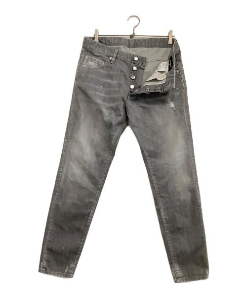 DSQUARED2（ディースクエアード）DSQUARED2 (ディースクエアード) デニムパンツ　Skinny Dan Light Grey ブラック サイズ:44の古着・服飾アイテム
