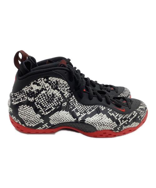 NIKE（ナイキ）NIKE (ナイキ) ミッドカットスニーカー AIR FOAMPOSITE ONE ブラック×ホワイト サイズ:28の古着・服飾アイテム