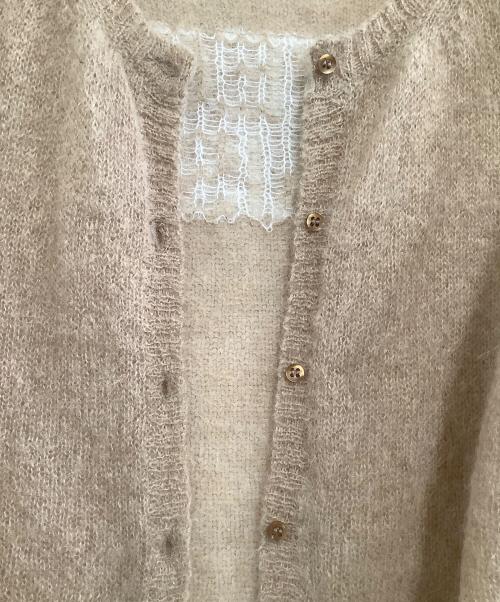 Paloma Wool（パロマウール）paloma wool (パロマウール) 厚手カーディガン　AVEC PLAISIR ベージュ サイズ:Mの古着・服飾アイテム