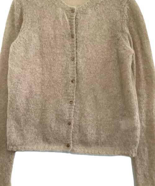 Paloma Wool（パロマウール）paloma wool (パロマウール) 厚手カーディガン　AVEC PLAISIR ベージュ サイズ:Mの古着・服飾アイテム