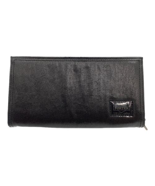PORTER（ポーター）PORTER (ポーター) ラウンドファスナー財布 ブラックの古着・服飾アイテム