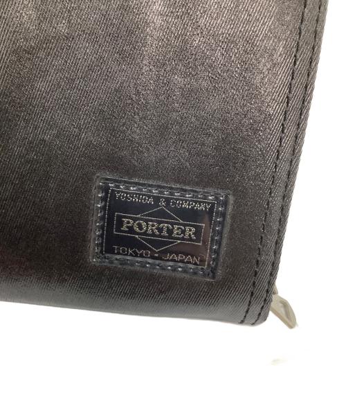 PORTER（ポーター）PORTER (ポーター) ラウンドファスナー財布 ブラックの古着・服飾アイテム