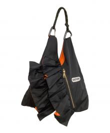 OUTDOOR PRODUCTS×Risley（アウトドア プロダクツ×リズレー）の古着「トートバッグ　トライアングルフリルバッグ」｜ブラック