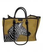 my best bagsマイベストバッグ）の古着「2WAYバッグ ゼブラ柄」｜イエロー×ブラック