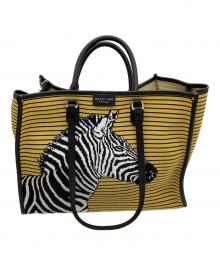 my best bags（マイベストバッグ）の古着「2WAYバッグ ゼブラ柄」｜イエロー×ブラック