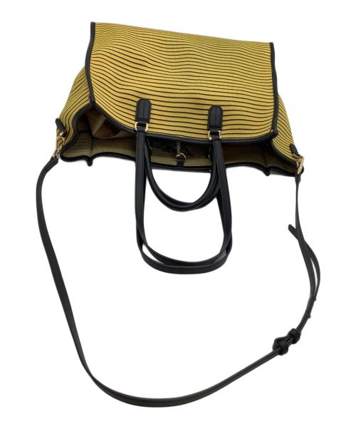 my best bags（マイベストバッグ）my best bags (マイベストバッグ) 2WAYバッグ ゼブラ柄 イエロー×ブラックの古着・服飾アイテム