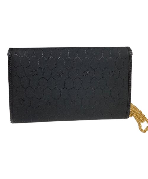 Christian Dior（クリスチャン ディオール）Christian Dior (クリスチャン ディオール) チェーンショルダーバッグ　ハニカム柄 ブラックの古着・服飾アイテム