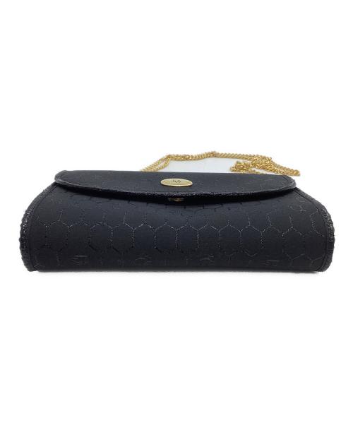 Christian Dior（クリスチャン ディオール）Christian Dior (クリスチャン ディオール) チェーンショルダーバッグ　ハニカム柄 ブラックの古着・服飾アイテム