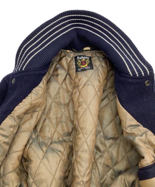 Schott（ショット）Schott (ショット) スタジャン ネイビー サイズ:Lの古着・服飾アイテム
