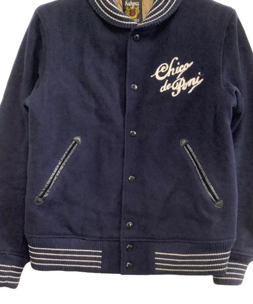 Schott（ショット）Schott (ショット) スタジャン ネイビー サイズ:Lの古着・服飾アイテム