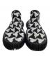 BOTTEGA VENETA (ボッテガベネタ) スリッポン RIPPLE KNIT JACQUARD SNEAKERS ホワイト×ブラック サイズ:41：18000円