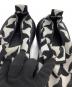 中古・古着 BOTTEGA VENETA (ボッテガベネタ) スリッポン RIPPLE KNIT JACQUARD SNEAKERS ホワイト×ブラック サイズ:41：18000円