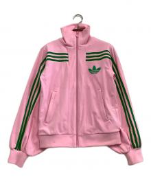 adidas（アディダス）の古着「トラックジャケット」｜ピンク×グリーン