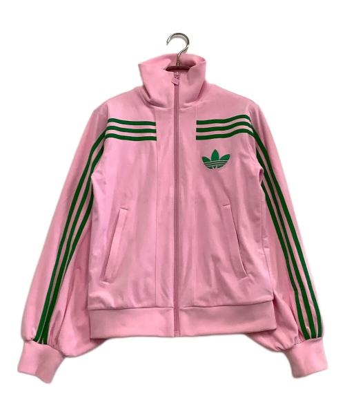adidas（アディダス）adidas (アディダス) トラックジャケット ピンク×グリーン サイズ:Sの古着・服飾アイテム