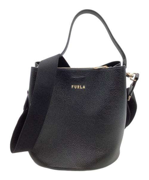 FURLA（フルラ）FURLA (フルラ) バケツ型ショルダーバッグ Danae バケットバッグ S ブラックの古着・服飾アイテム