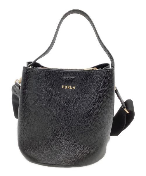 FURLA（フルラ）FURLA (フルラ) バケツ型ショルダーバッグ Danae バケットバッグ S ブラックの古着・服飾アイテム