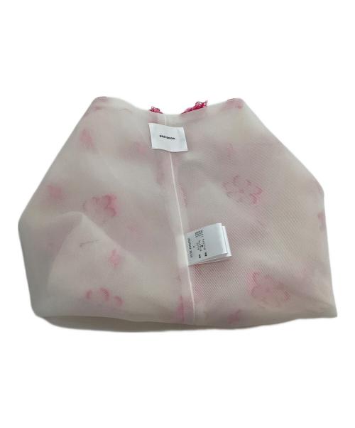 YORI（ヨリ）yorI (ヨリ) バッグ コットンキャンディバッグ ホワイト×ピンク 未使用品の古着・服飾アイテム