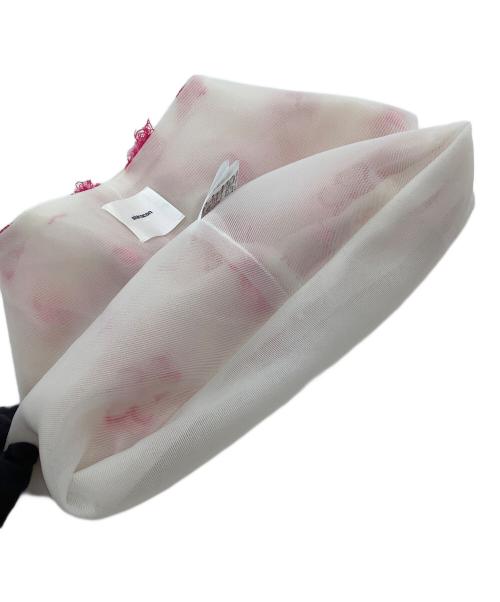 YORI（ヨリ）yorI (ヨリ) バッグ コットンキャンディバッグ ホワイト×ピンク 未使用品の古着・服飾アイテム