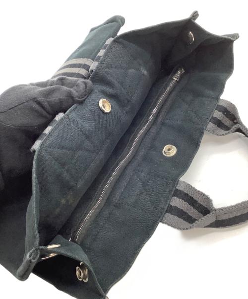 HERMES（エルメス）HERMES (エルメス) トートバッグ ブラック×グレーの古着・服飾アイテム