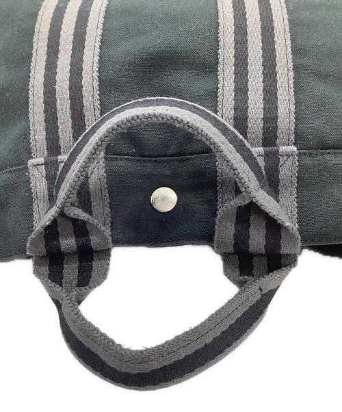 HERMES（エルメス）HERMES (エルメス) トートバッグ ブラック×グレーの古着・服飾アイテム