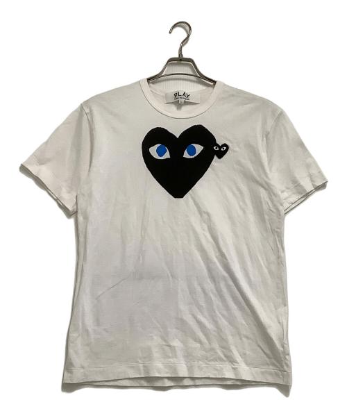 PLAY COMME des GARCONS（プレイコムデギャルソン）PLAY COMME des GARCONS (プレイコムデギャルソン) 半袖Tシャツ ホワイト サイズ:Lの古着・服飾アイテム