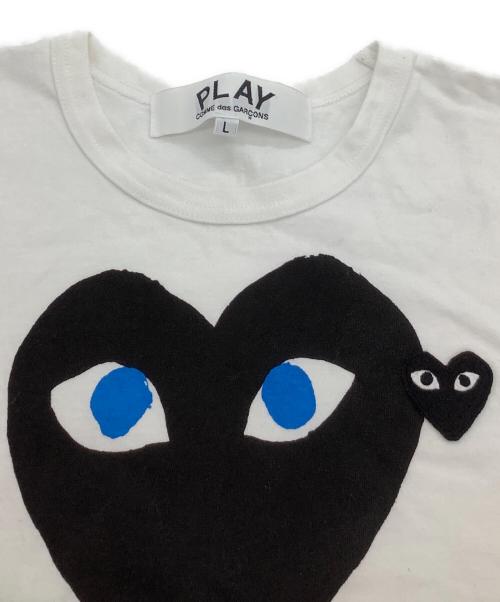 PLAY COMME des GARCONS（プレイコムデギャルソン）PLAY COMME des GARCONS (プレイコムデギャルソン) 半袖Tシャツ ホワイト サイズ:Lの古着・服飾アイテム