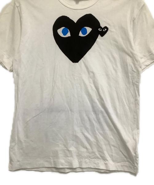PLAY COMME des GARCONS（プレイコムデギャルソン）PLAY COMME des GARCONS (プレイコムデギャルソン) 半袖Tシャツ ホワイト サイズ:Lの古着・服飾アイテム